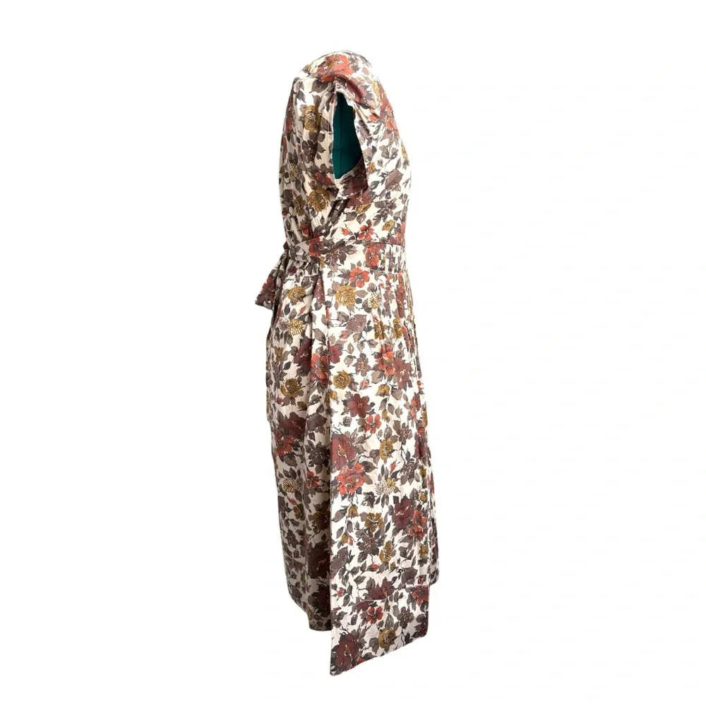 NWOT Garnet Hill Floral Midi Dress - Picture 4 of 9
